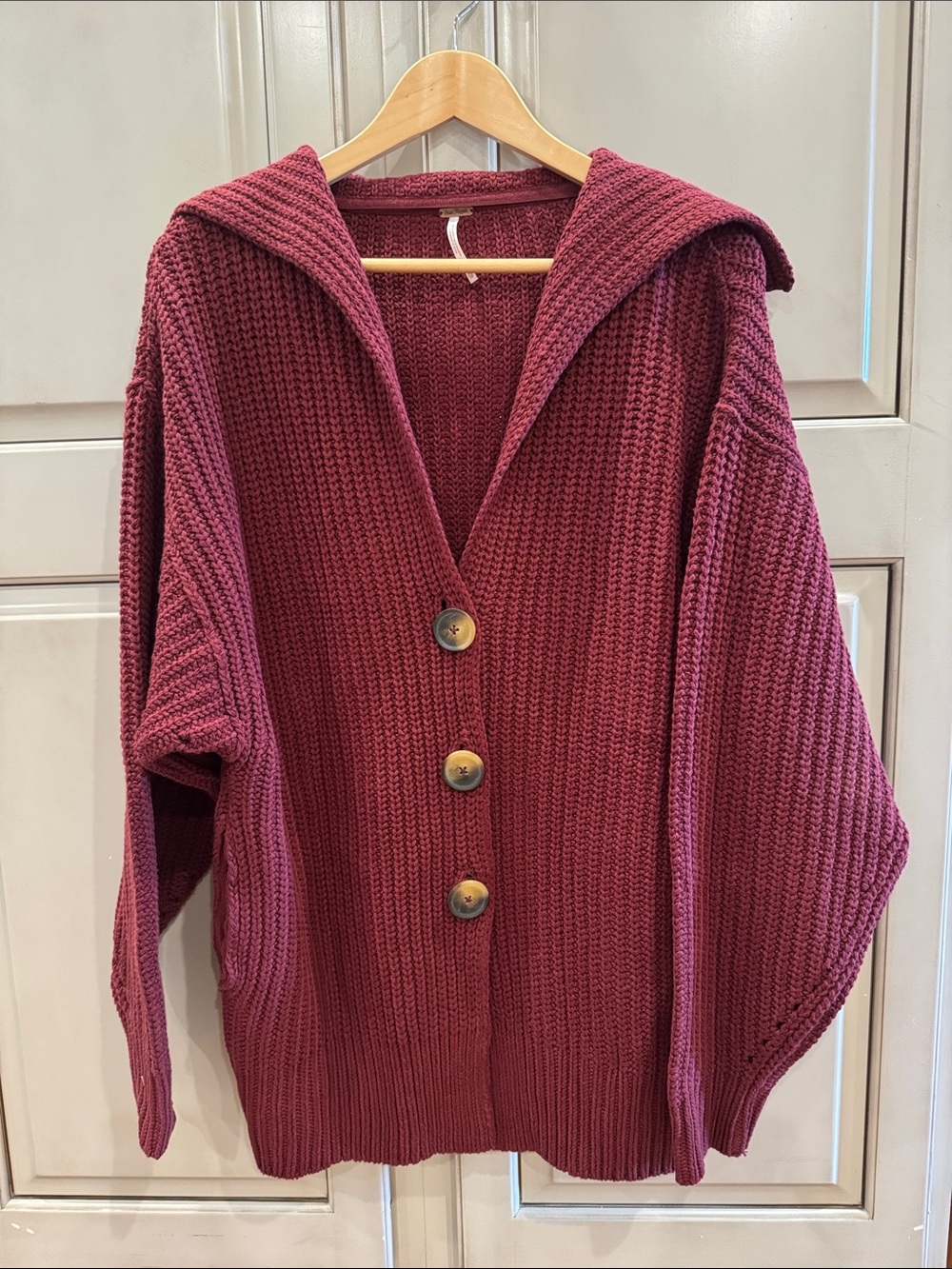 NWOT Free People Swim Too Deep Chunky Knit Cardigan